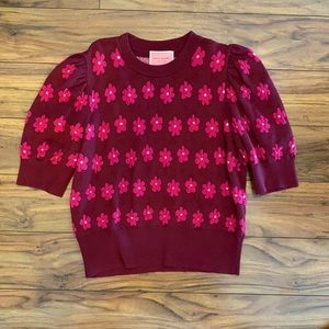 Kate spade pink floral sweater